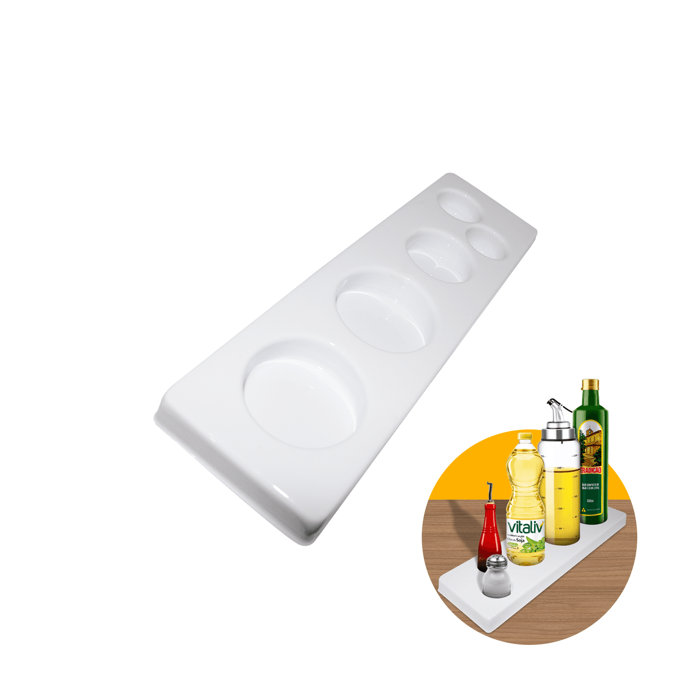 Divisor Organizador Para Porta Tempero Redondo