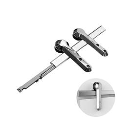 Sistema Evo Cor Cromado Para Portas de Correr de 40 A 60 Kg Trilho de 3 Metros Rometal