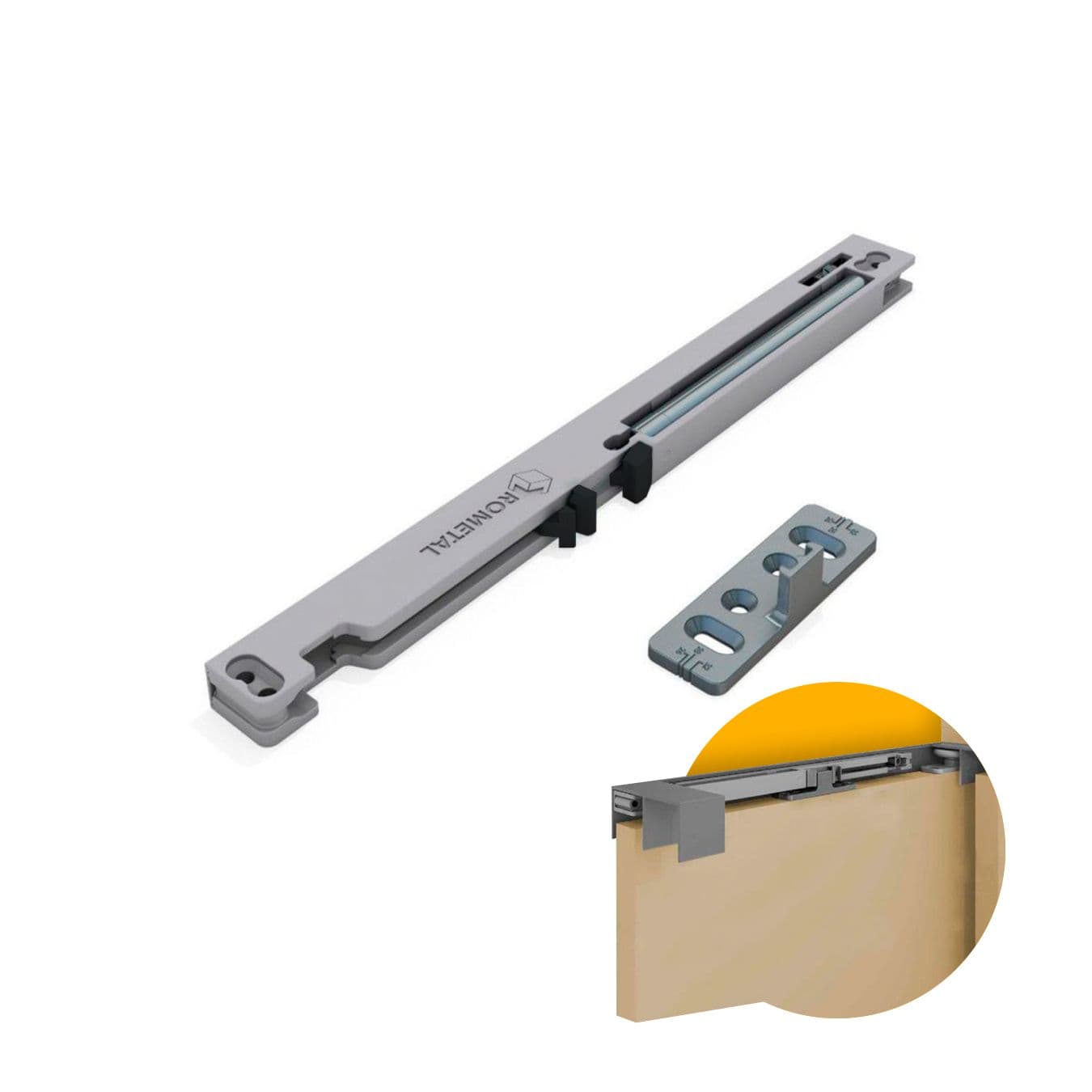 Amortecedor Standard Comfort 240 de 40 A 60 Kg Para Porta de Armário Rometal