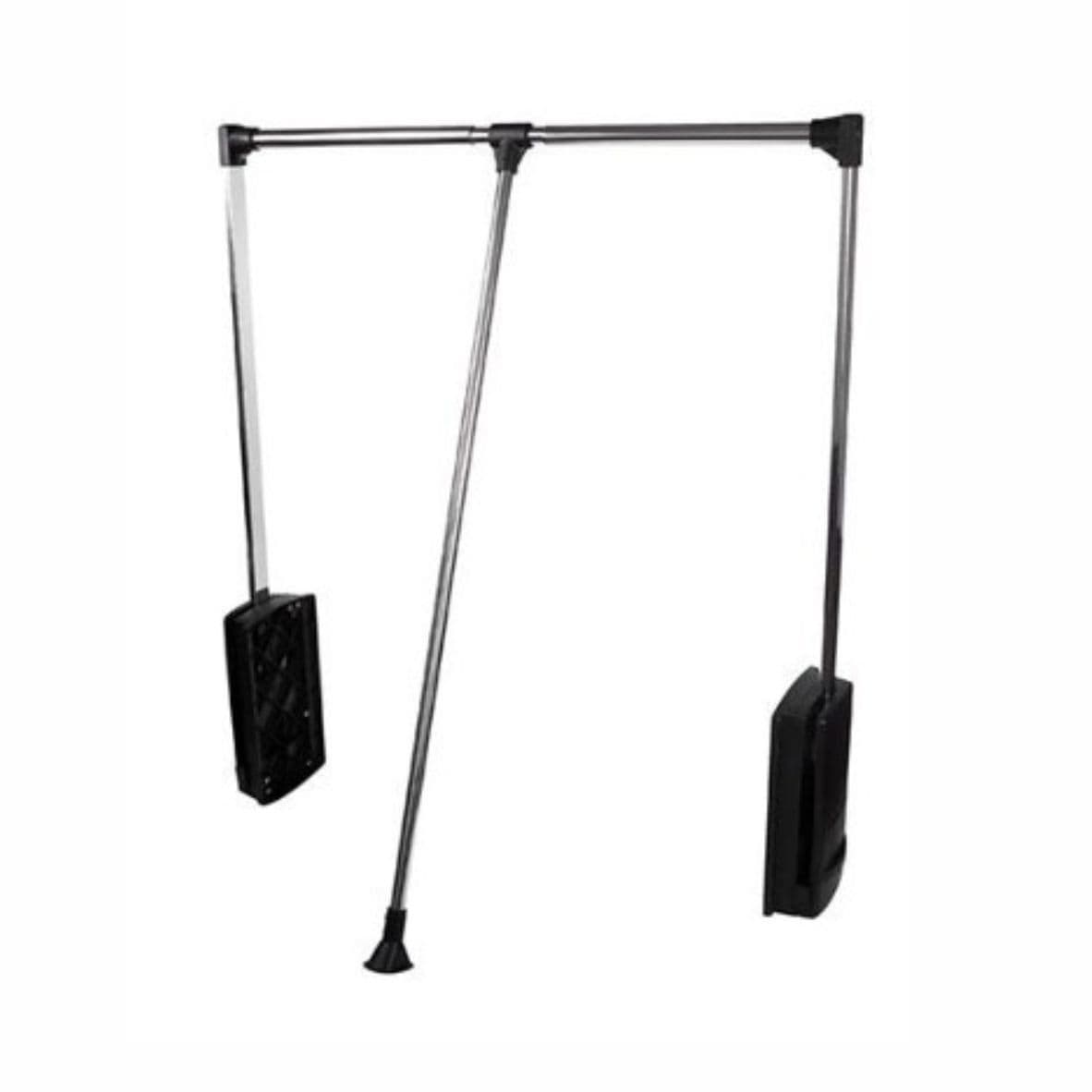 Cabideiro Extensível Cromado Para Roupeiro Com 83 A 120 Cm de Largura