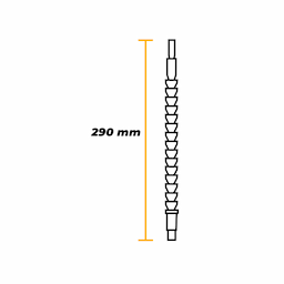 Imagem 3 do Ponteira Flexível Para Parafusadeira de Encaixe 1/4 Polegadas