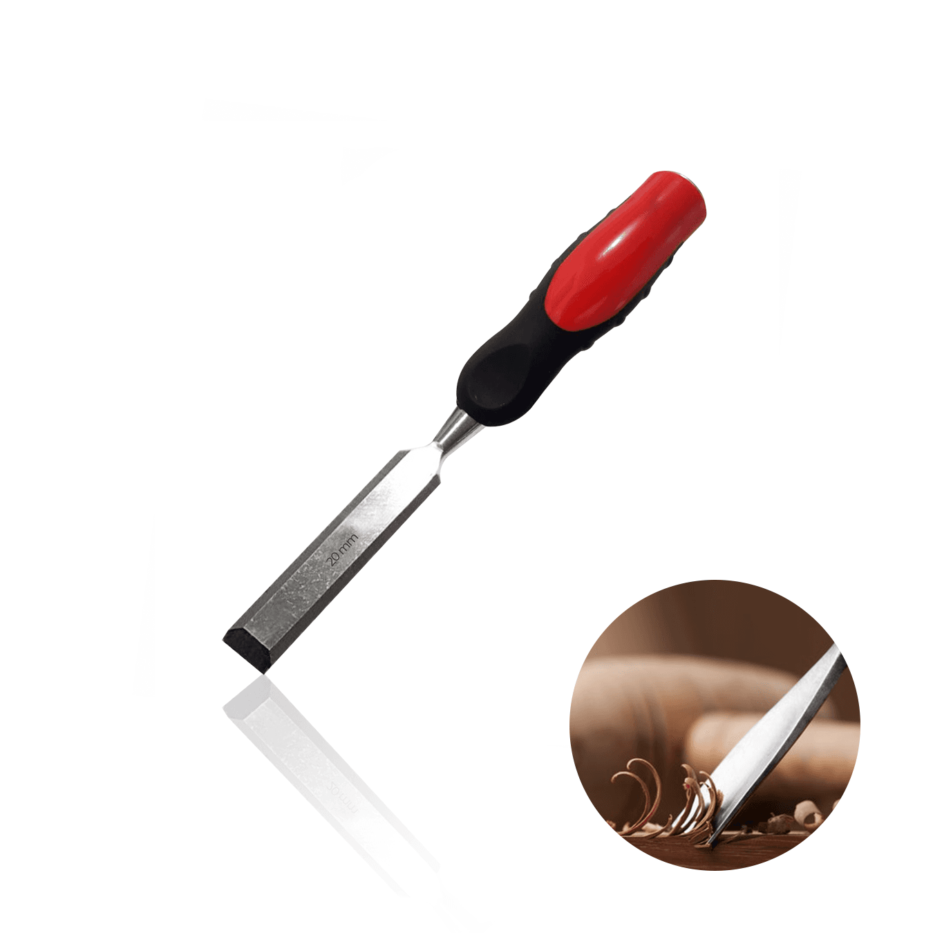 Formão Para Carpintaria E Marcenaria 20 Mm Largura Com Cabo Plástico