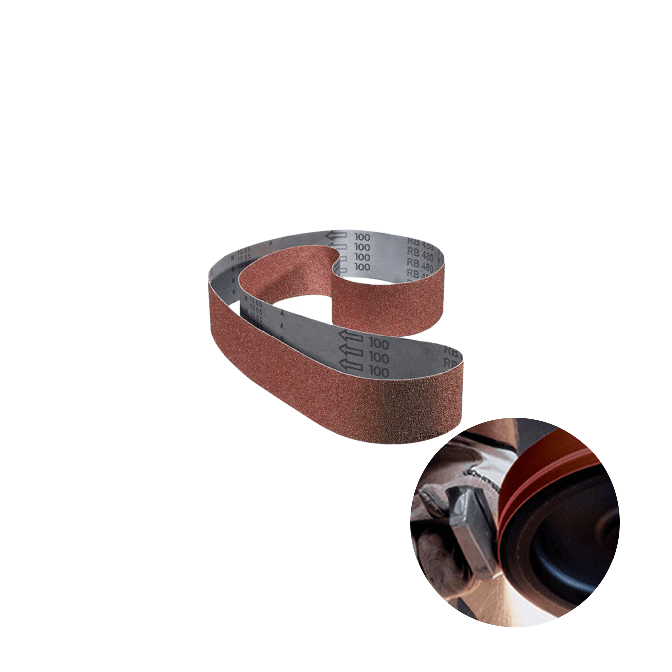 Cinta de Lixa Para Lixadeira de 30 X 533 Mm Com Grão 100 Klingspor