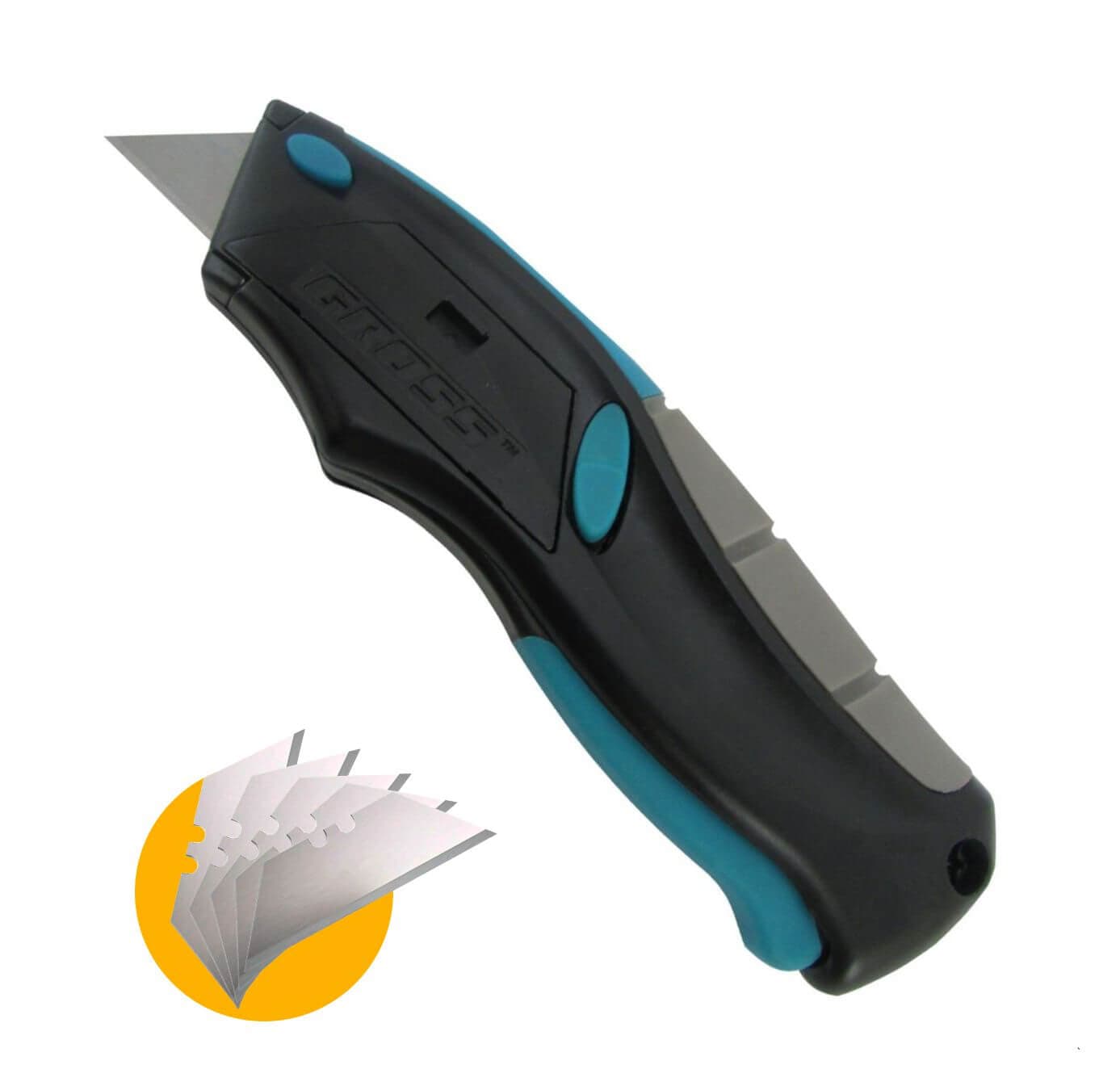 Estilete de Cabo Tri Mecanismo 170mm Com 5 Lâminas