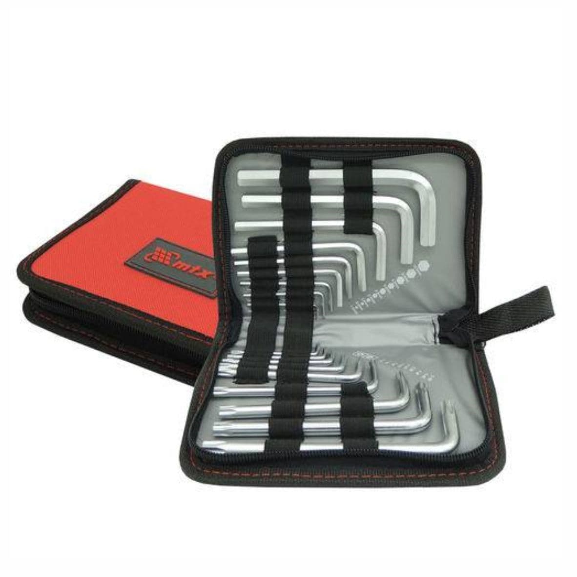 Jogo de Chaves Torx E Allen Hexagonais Curtas Crv Com 18 Peças Mtx