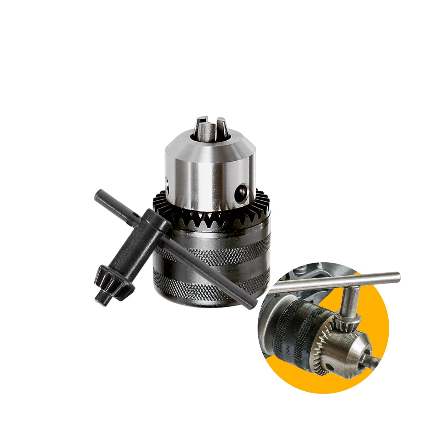 Mandril Para Furadeira Com Abertura A Chave de 3 A 16 Mm E Rosca B18