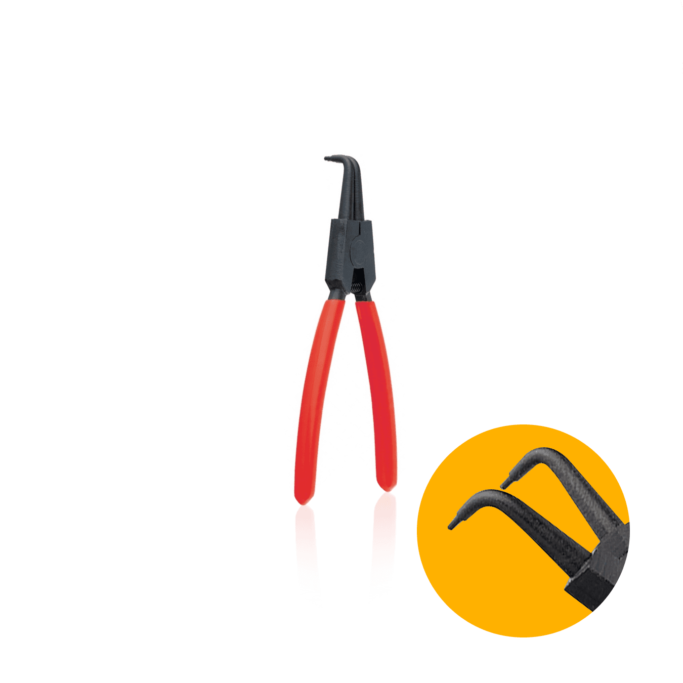 Alicate Para Anéis Externo Com Bico Curvo 150 Mm - Mtx