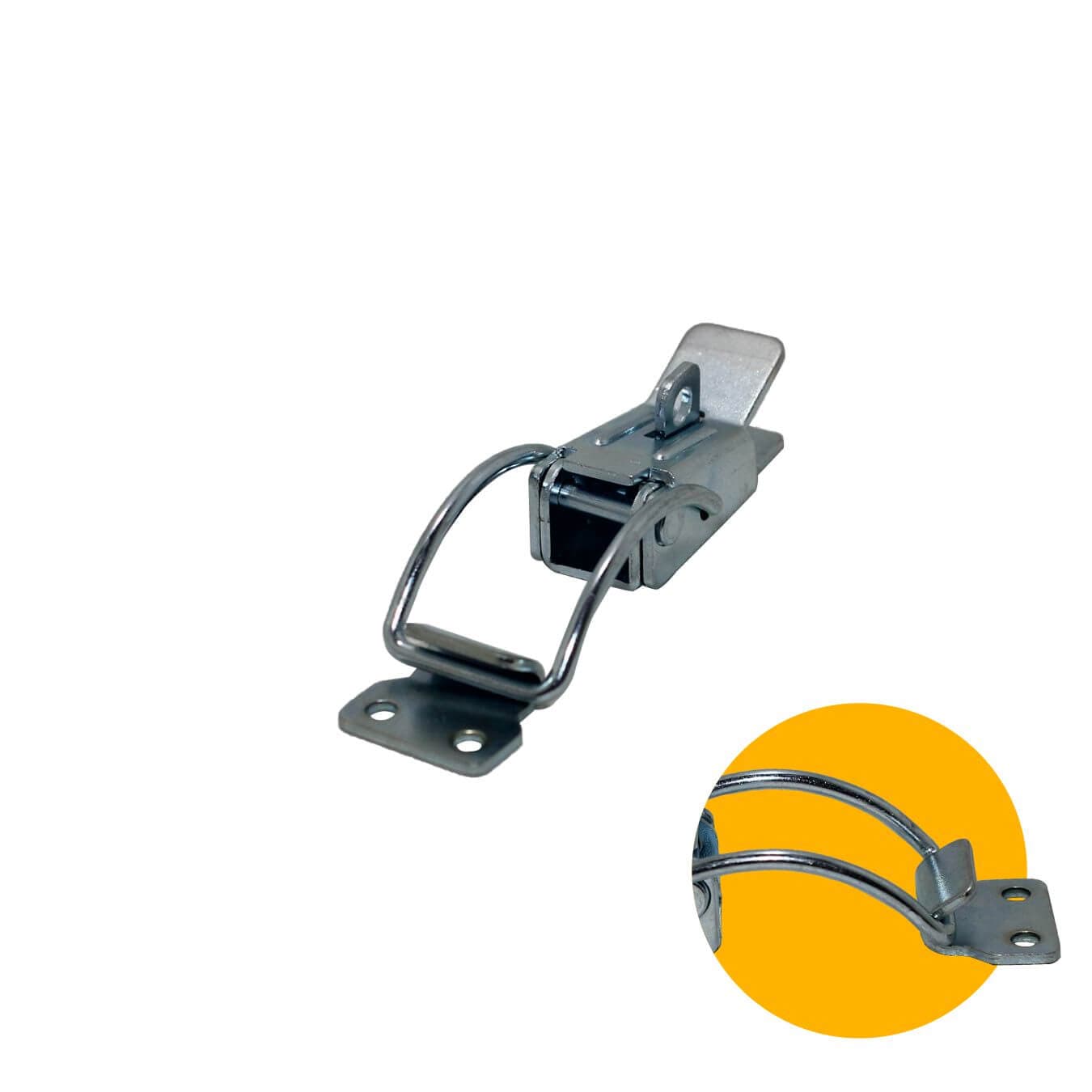 Fecho de Ação Rápida 70 Mm Com Mola Curva Grande Para Malas E Baús
