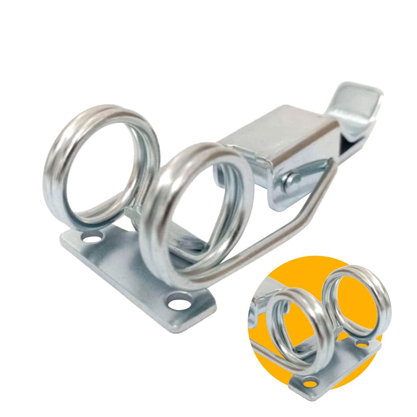 Fecho de Ação Rápida de Tamanho Médio Com Mola Espiral 108 Mm