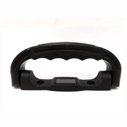 Alça Plástica Preta de Tamanho Médio Com Identificador Altura 74,5 Mm