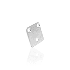 Chapa Reta Com 3 Furos 30 X 30mm Para Junção