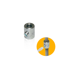 Presilha Cilíndrica 3/8 Polegadas X 12 Mm Com Parafuso de Aperto