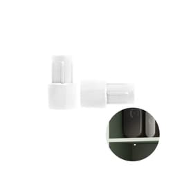 Suporte Prateleira Pino Encaixe 6 X 8 Mm Branco - Pt 100 Peças