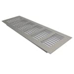 Grade Ventilação Max Alumínio Fosco Retangular 8 X 25 Cm