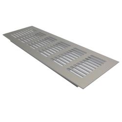 Grade Ventilação Max Alumínio Fosco Retangular 8 X 25 Cm