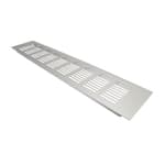 Grade Ventilação Max Alumínio Fosco Retangular 8 X 40 Cm