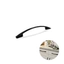 Puxador Arco Preto de 160 Mm Para Portas E Gavetas Mk