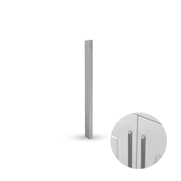 Puxador Slim de 15cm Em Cromo Acetinado Para Porta de Vidro Rometal