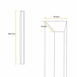 Imagem 4 do Puxador Rometal Slim Para Porta de Vidro 30 Cm Infiniti Titanio