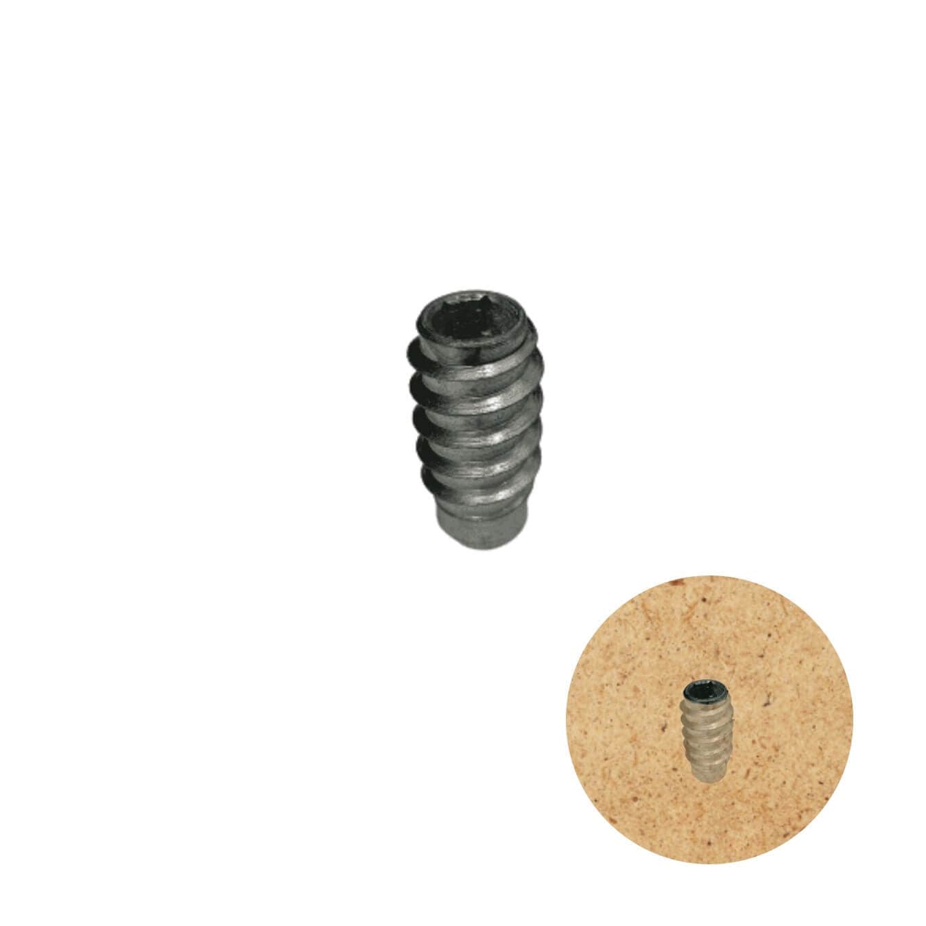Bucha Soberba Parcial Rosca Interna 5/16 X 25 Mm Zinco Branco
