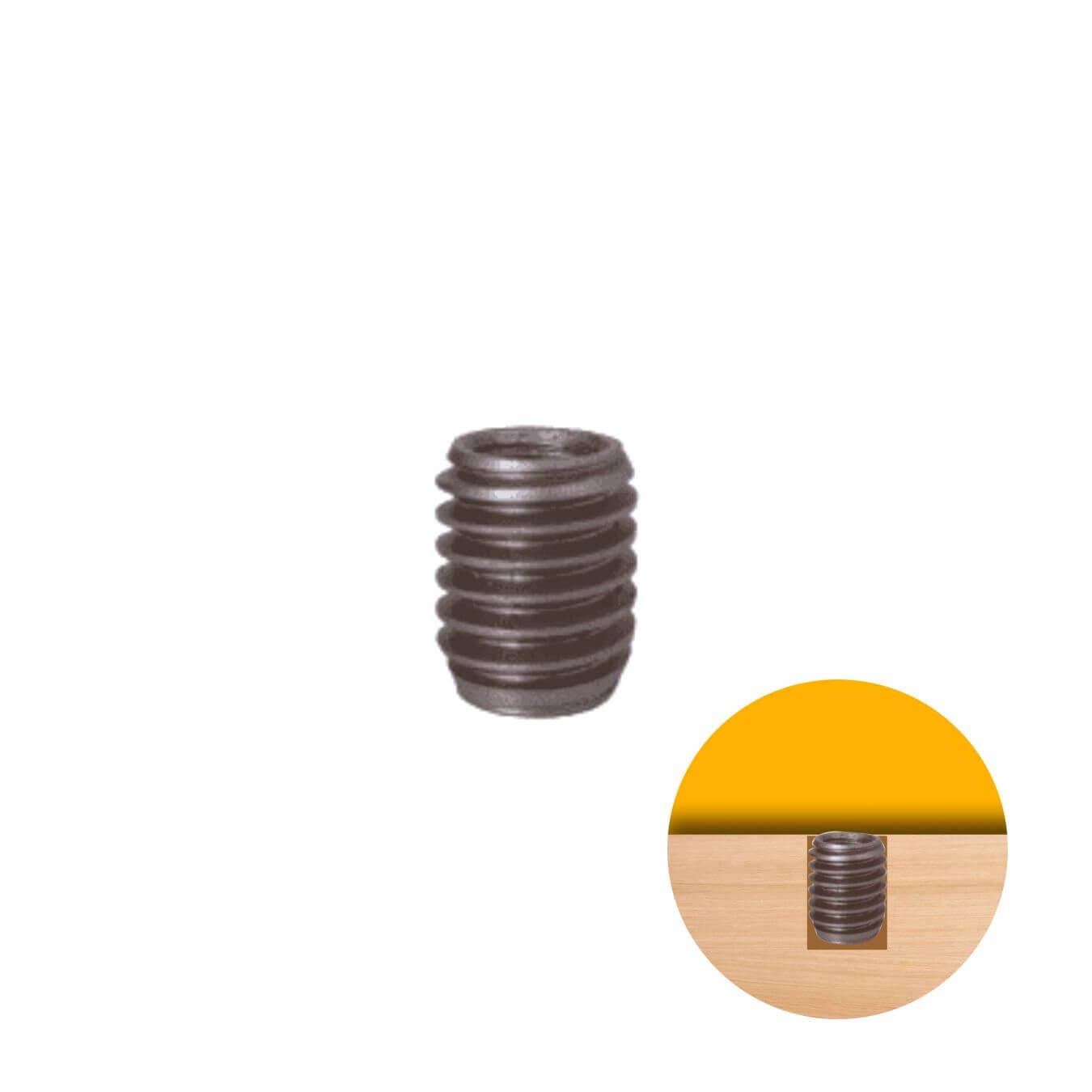 Bucha Roscada Externa 1/2" E Interna 5/16" X 15 Mm Em Aço