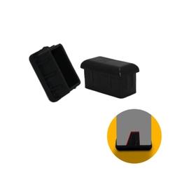 Ponteira Tampa Interna Retangular 30 X 20 Mm Preta