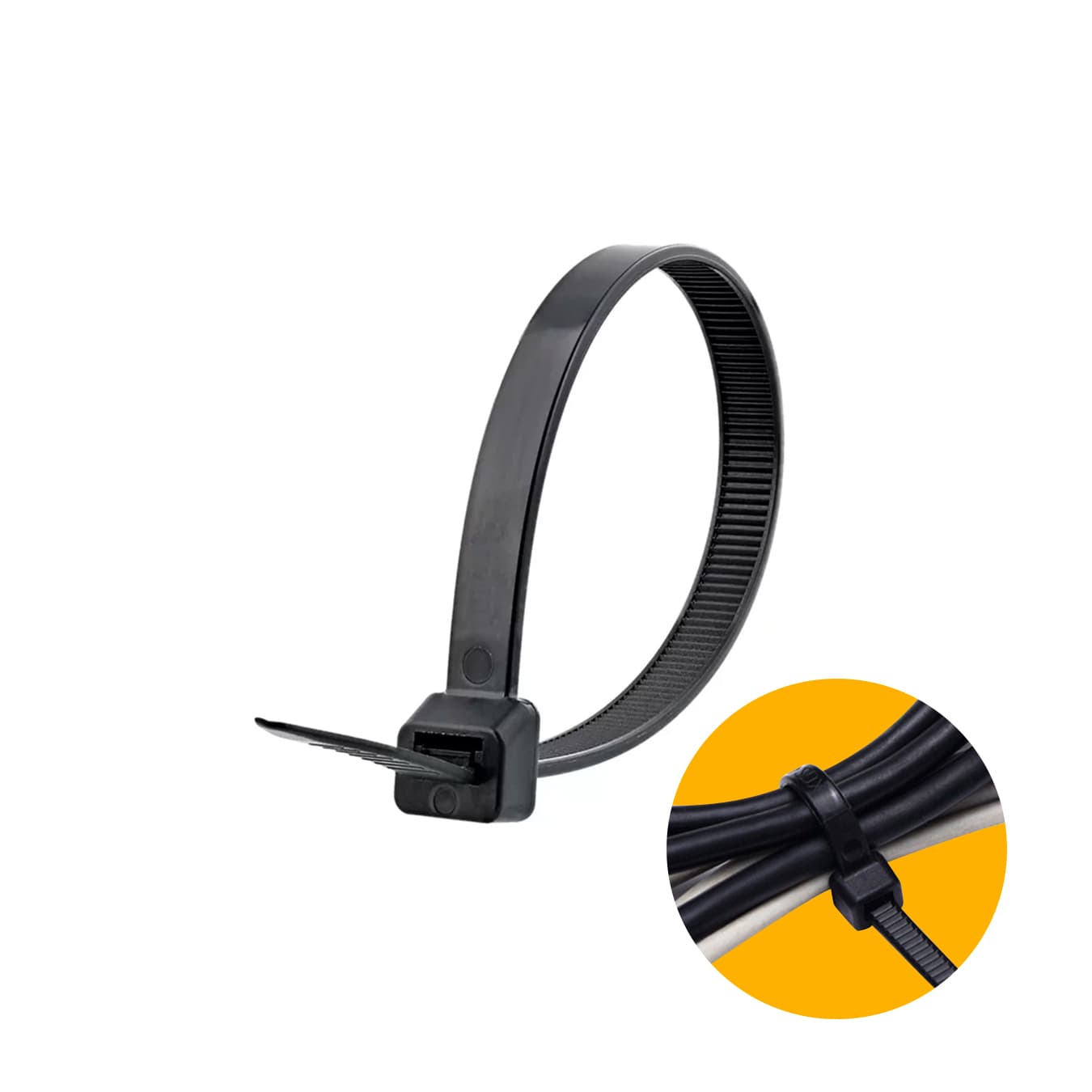 Abraçadeira Nylon Preto 7,6 X 400 Mm Pacote Com 50