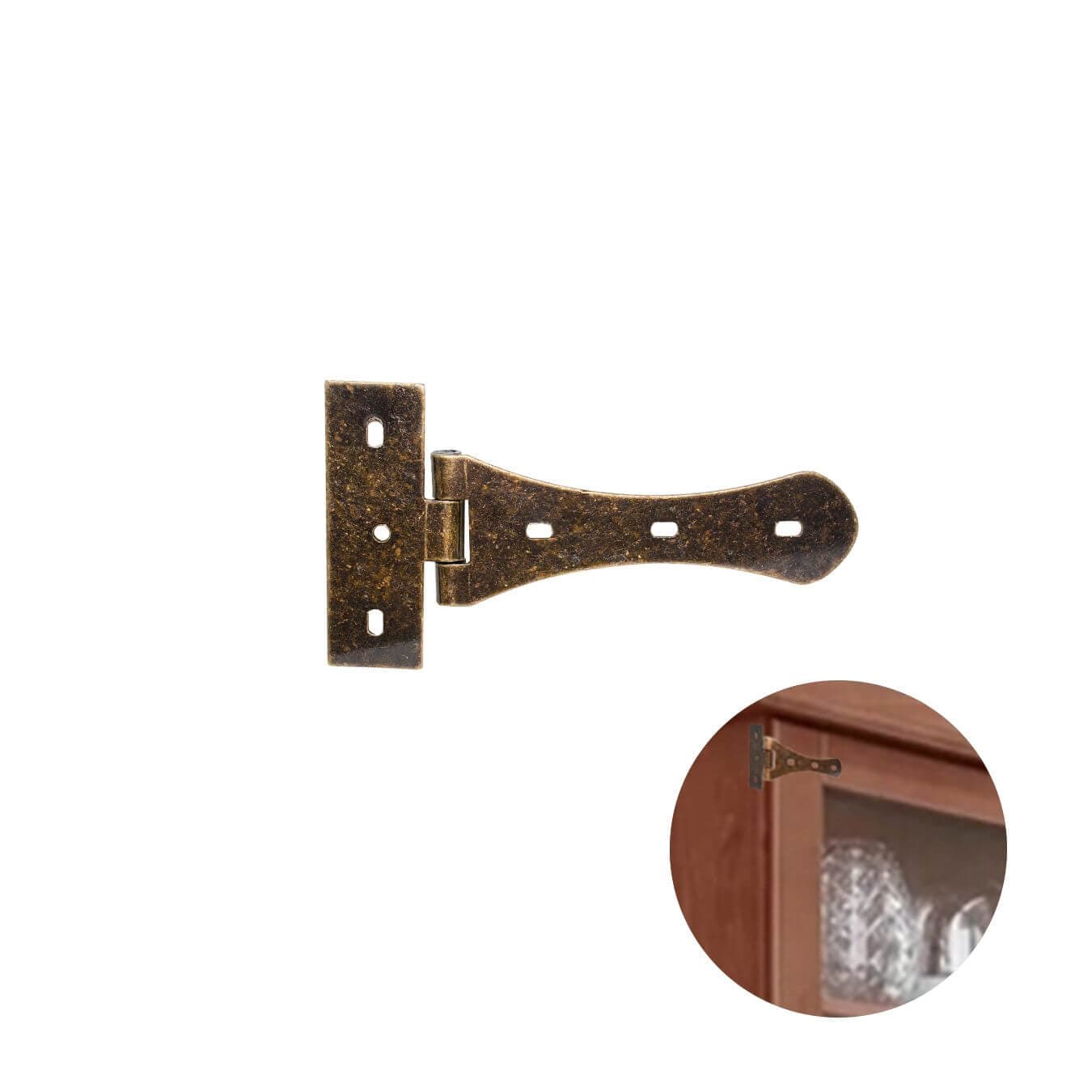 Dobradiça Ouro Velho Para Porta Basculante Gota Colonial