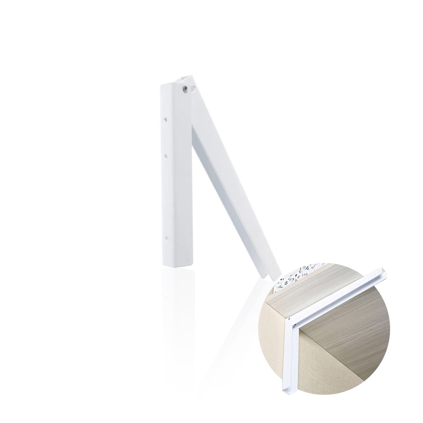 Suporte Mão Francesa Dobrável 30 Cm Reforçado Branco 2 Un