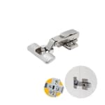 Dobradiça Cermag 35 Mm Reta Com Amortecedor Bumper Plus Clip