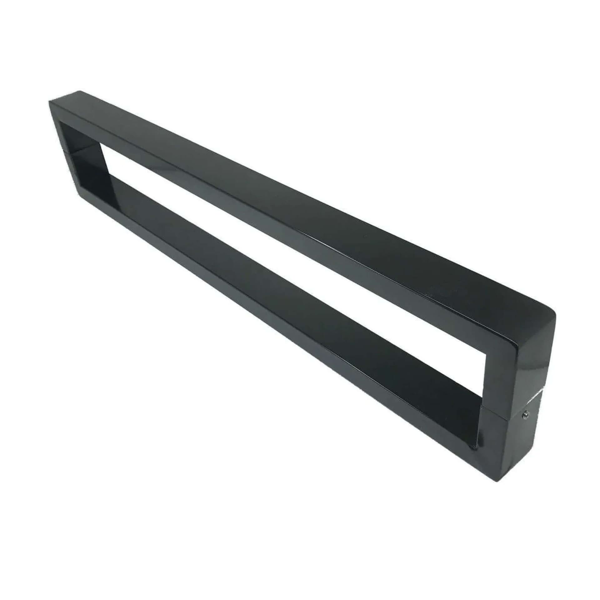 Puxador Prs Duplo Preto Acetinado 150 Cm Para Porta Residencial