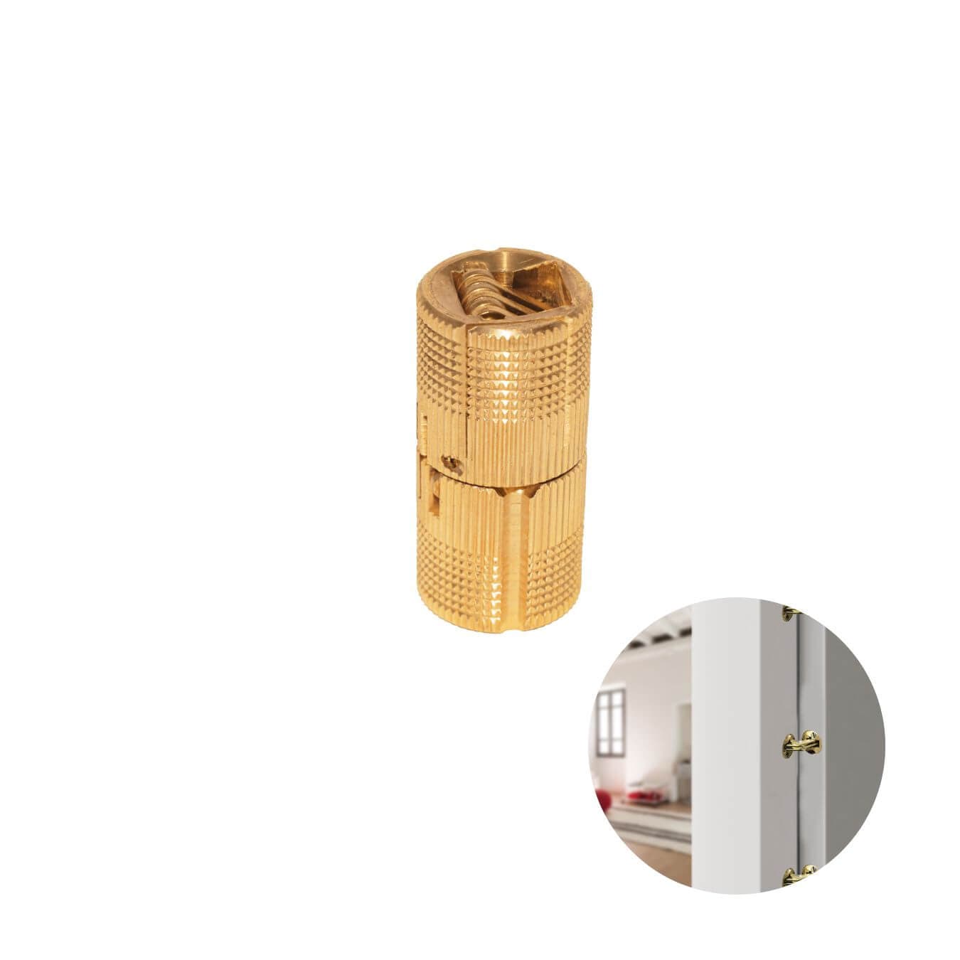 Dobradiça Invisível Latão Bronze 50 Mm Hafele