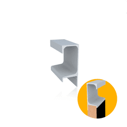 Perfil Puxador Alumínio Anodizado 18 X 30 Mm Dmt