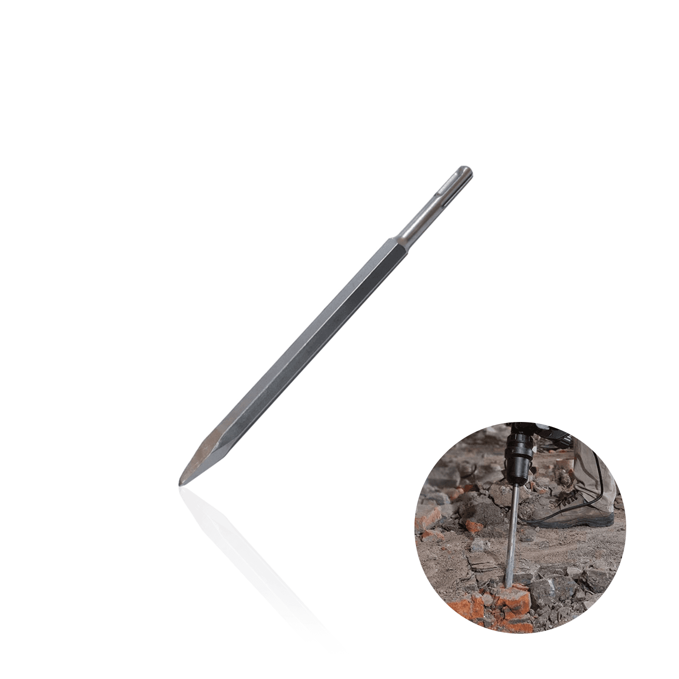 Ponteira 250 Mm Para Martelete Com Encaixe Sds Plus Makita
