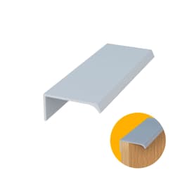 Perfil Puxador Em Alumínio Anodizado de Encaixe Rm221 Rometal