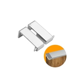 Ponteira Puxador Facetato Cromado de 15 Mm Pe183 Rometal
