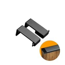 Ponteira Puxador Facetato Preto de 20 Mm Pe183 Rometal