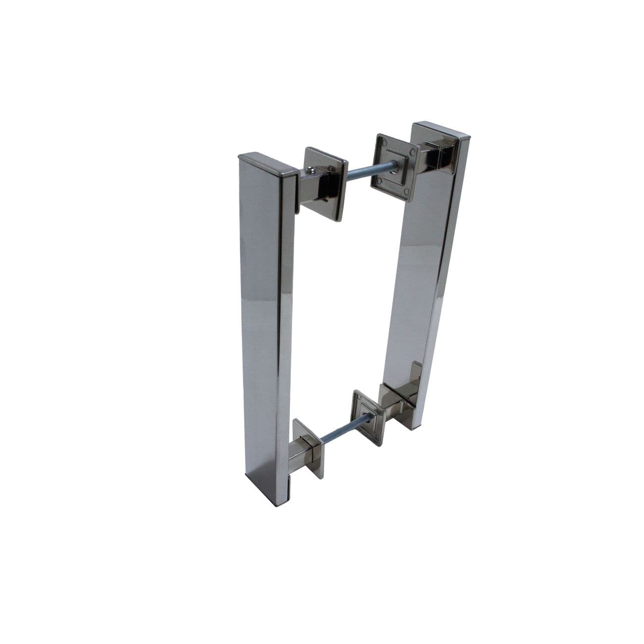 Puxador Genebra Duplo Cromado 60 Cm P/ Porta Residencial