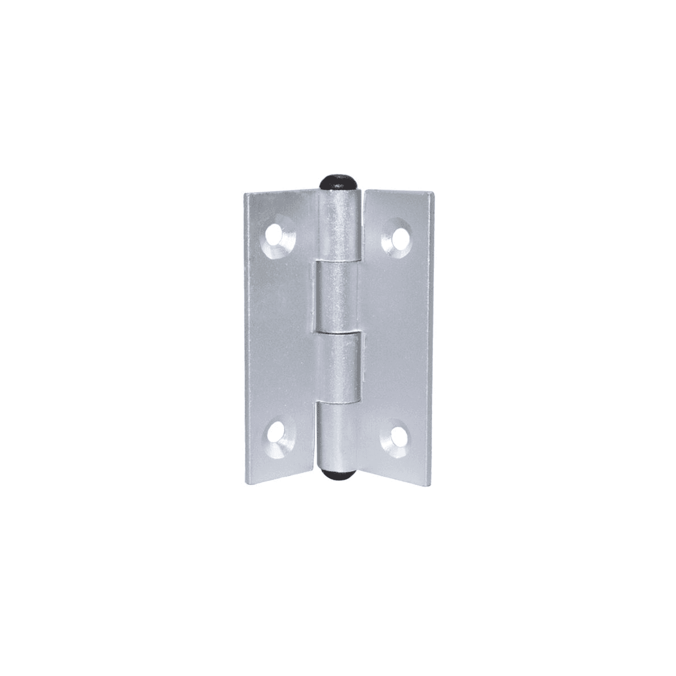 Dobradiça Comum Em Alumínio Fosco 39,5 X 37 Mm Mk