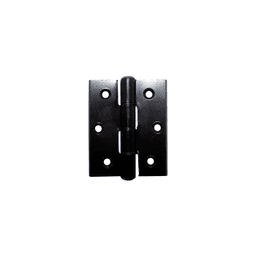 Dobradiça Comum Em Alumínio Preto 70 X 64 Mm Mk