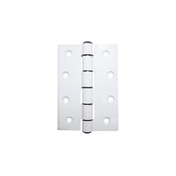 Dobradiça Comum Em Alumínio Branco 90 X 64 Mm Mk