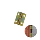 Dobradiça Bicromatizada 25 X 19 Mm Em Aço