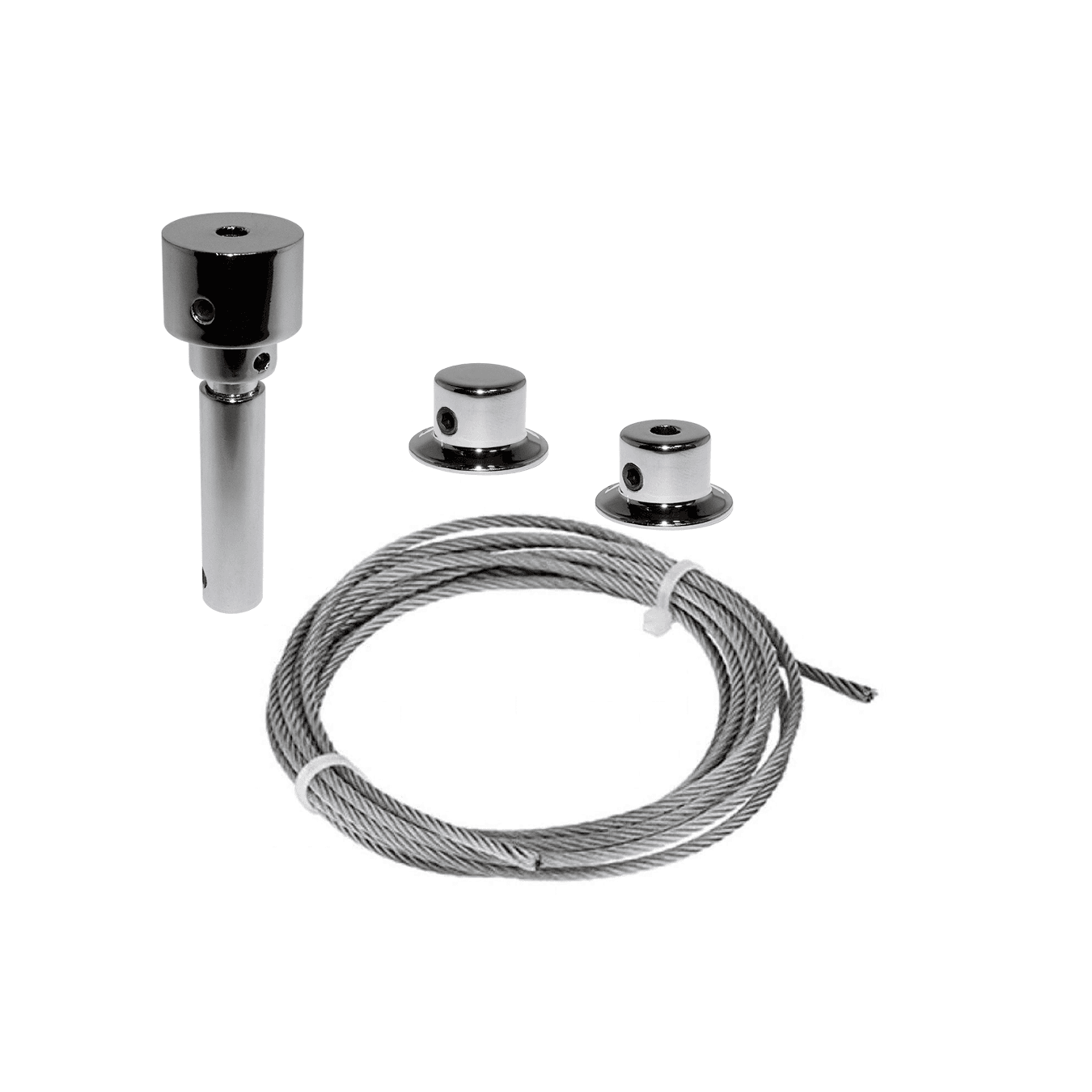 Kit Cabo de Aço Para Prateleiras Suspensas