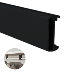 Perfil Cabideiro Vesto Preto Rm282 Rometal