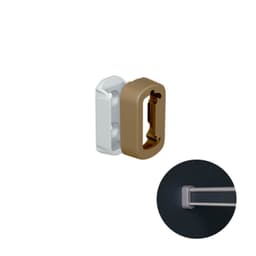 Suporte Lateral Champanhe Claro Para Cabideiro Vesto Rm282 Rometal