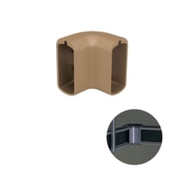 Suporte Conexão 90° Champanhe Claro Para Cabideiro Vesto Rm282 Rometal