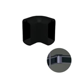 Suporte Conexão 90° Preto Para Cabideiro Vesto Rm282 Rometal