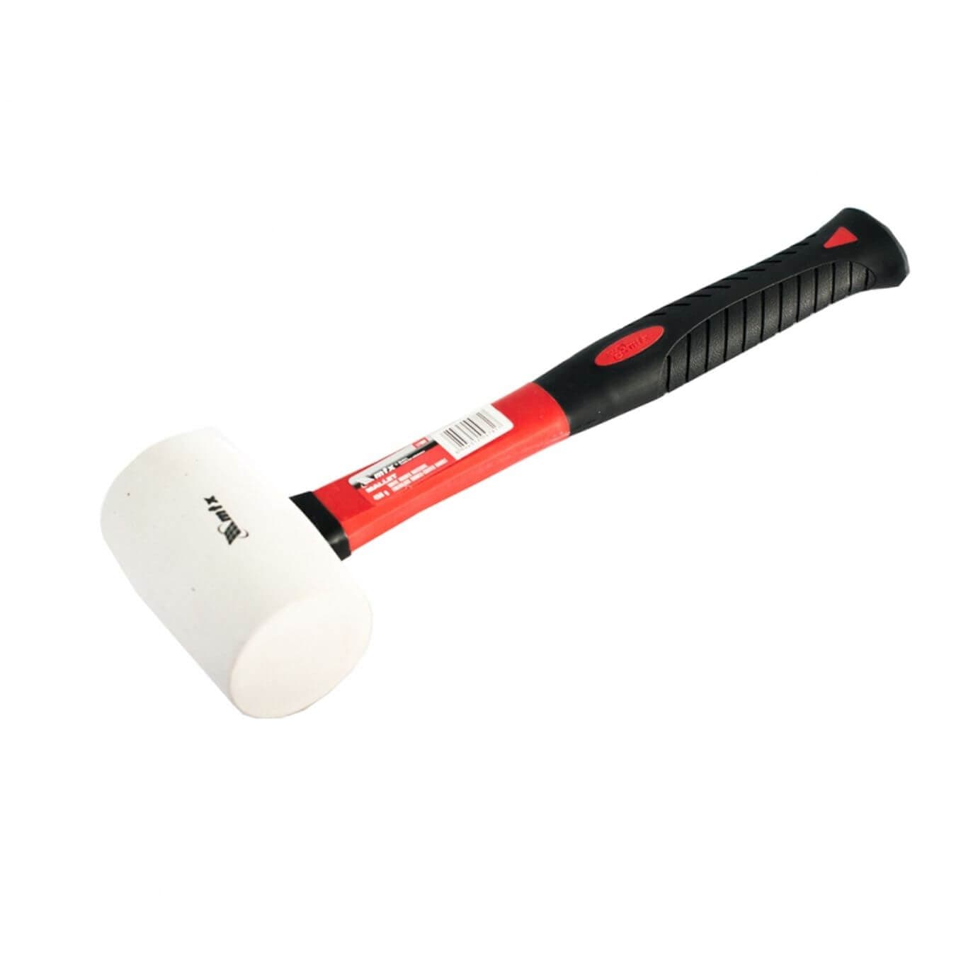 Martelo de Borracha 450g Com Cabo de Fibra de Vidro