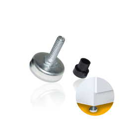 Sapata Pé Nivelador Regulável de 7,6 Mm Com Bucha Mk