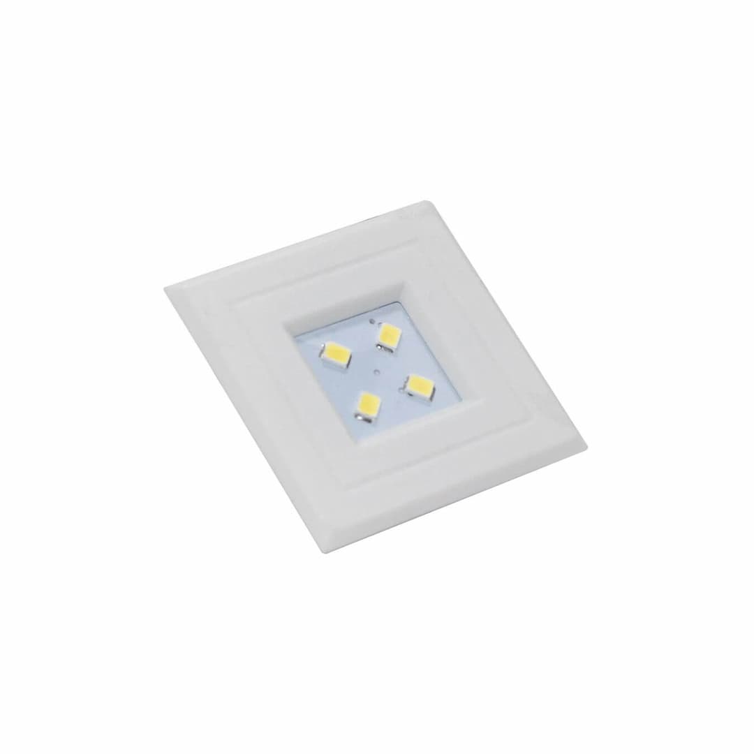 Luminária Mini Pop Quadrado Branco Frio 1w 6000k